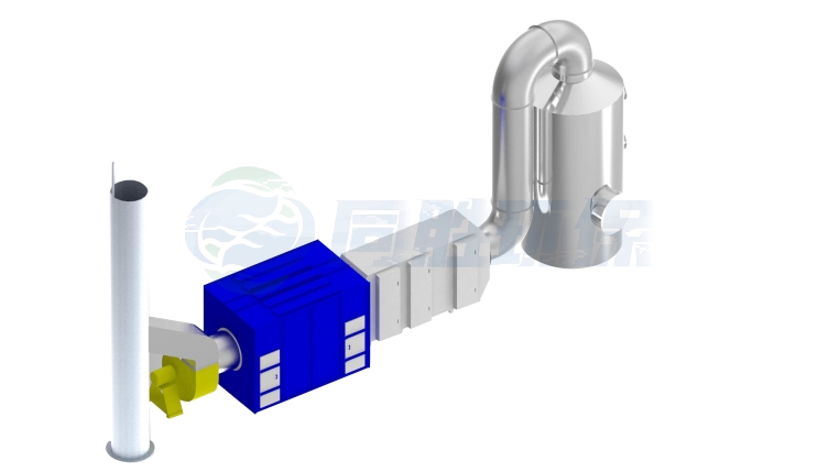 朝阳卧式废气净化系统/立式废气净化系统